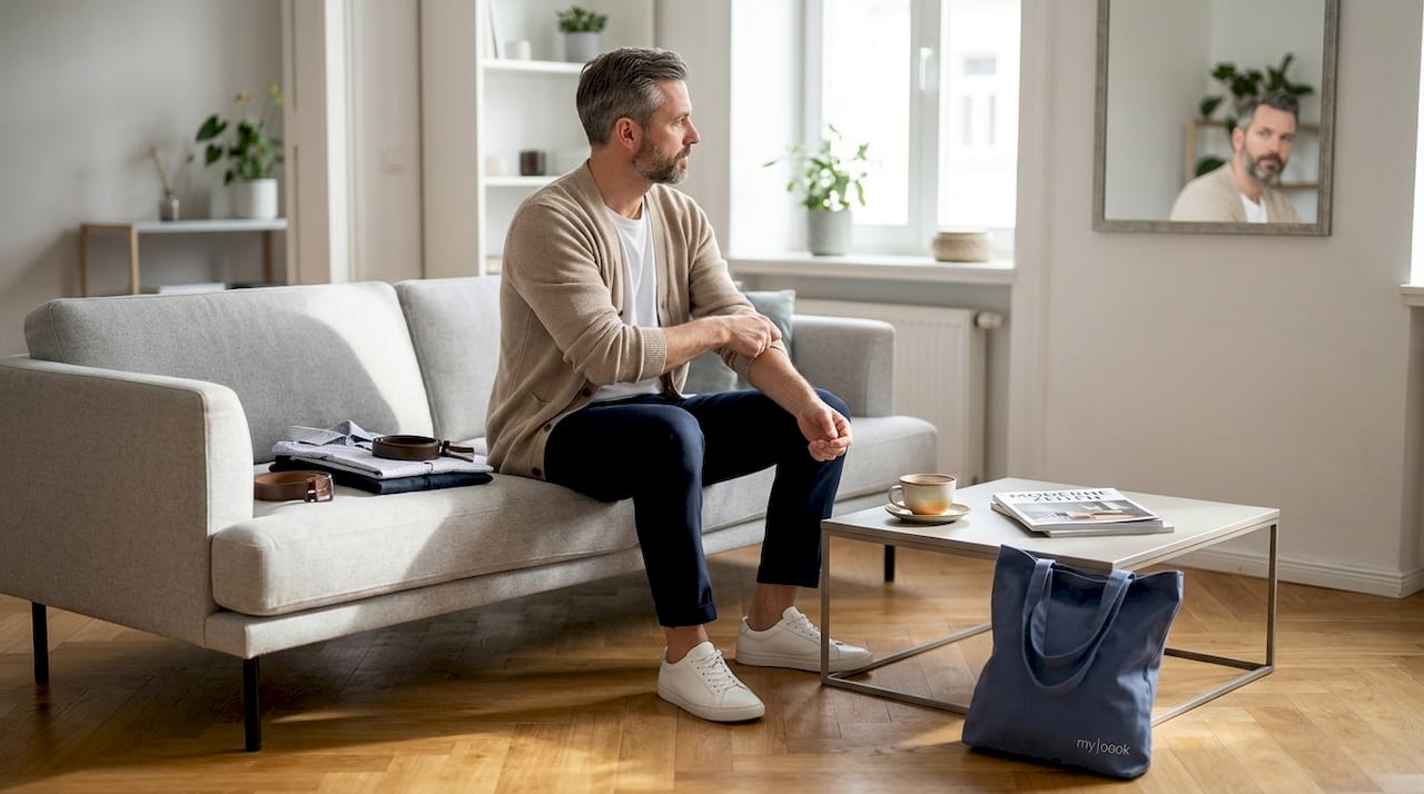 Im Alltag setzt der Mann auf zeitlose Klassiker und kombiniert sie zu einem lässigen Look.