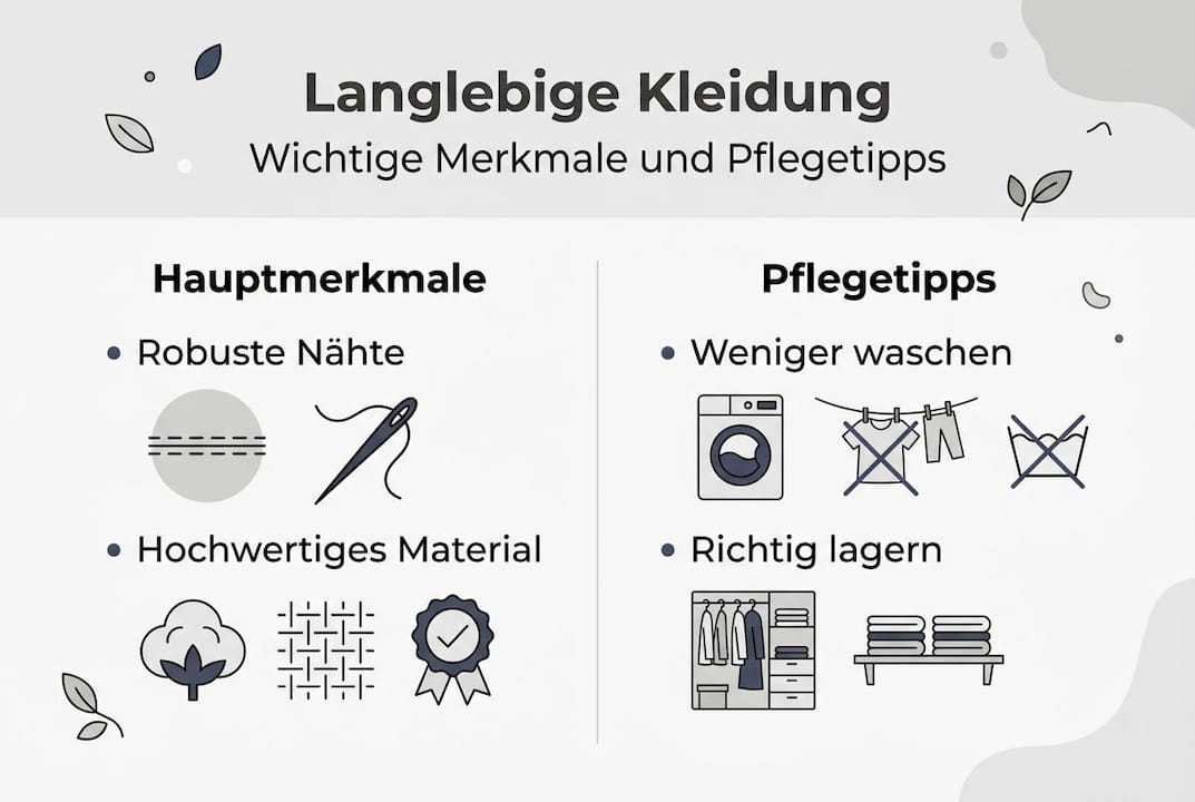 Infografik: So erkennst du hochwertige Kleidung und pflegst sie richtig – Tipps für mehr Langlebigkeit im Kleiderschrank