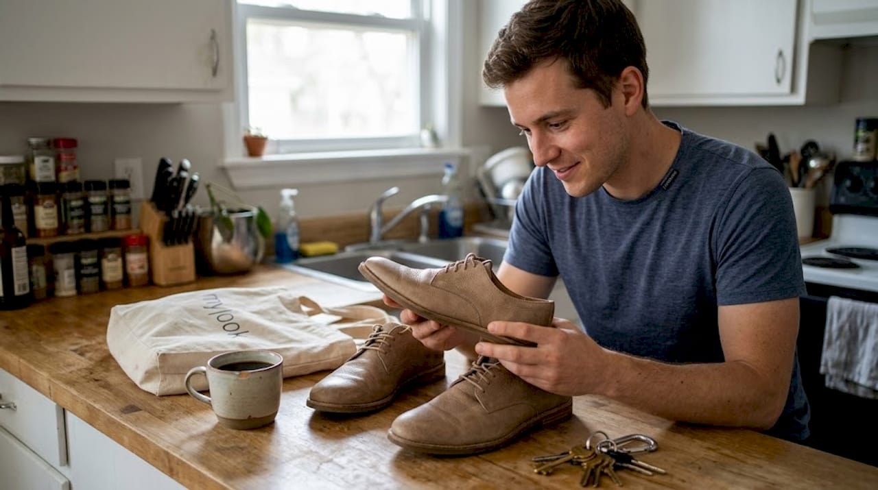Vegane Schuhe aus Pilzleder unter die Lupe nehmen