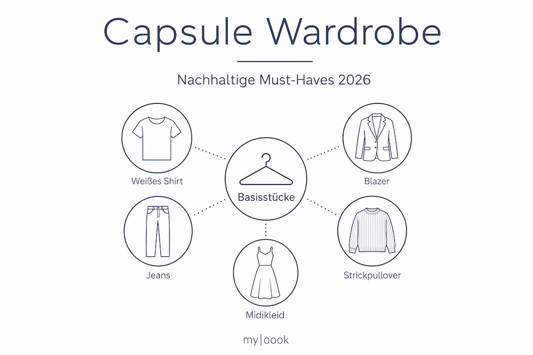 Infografik: Die wichtigsten nachhaltigen Basics für eine zeitlose Capsule Wardrobe