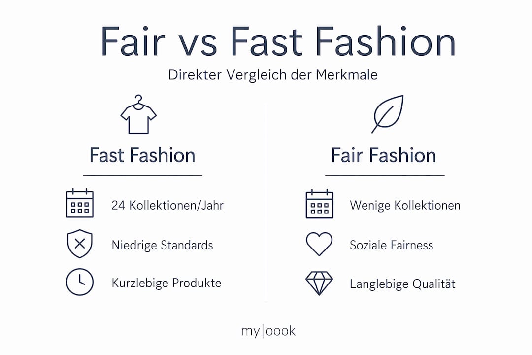 Infografik: Fair Fashion vs. Fast Fashion – Ein direkter Vergleich