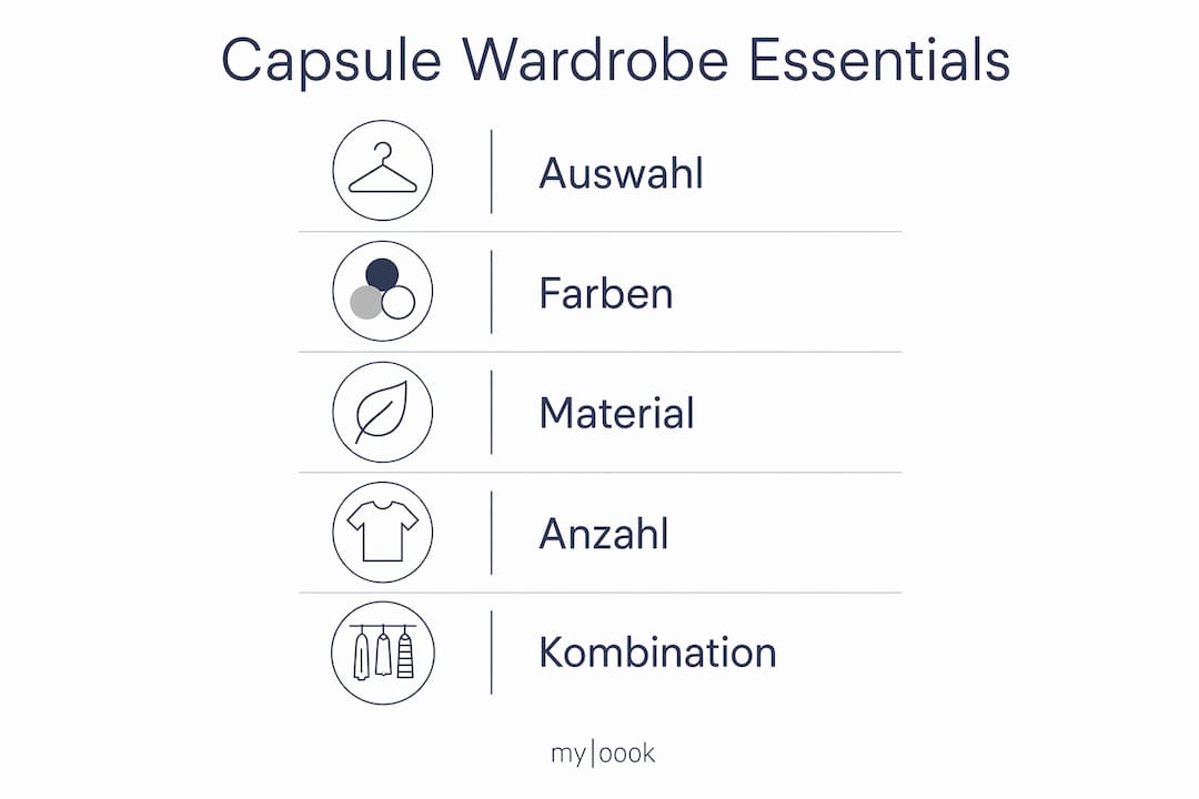 Schritt-für-Schritt-Infografik für deine Capsule Wardrobe