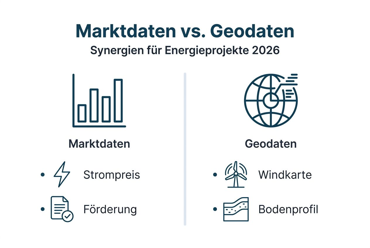 Infografik: Ein Überblick über Markt- und Geodaten im direkten Vergleich