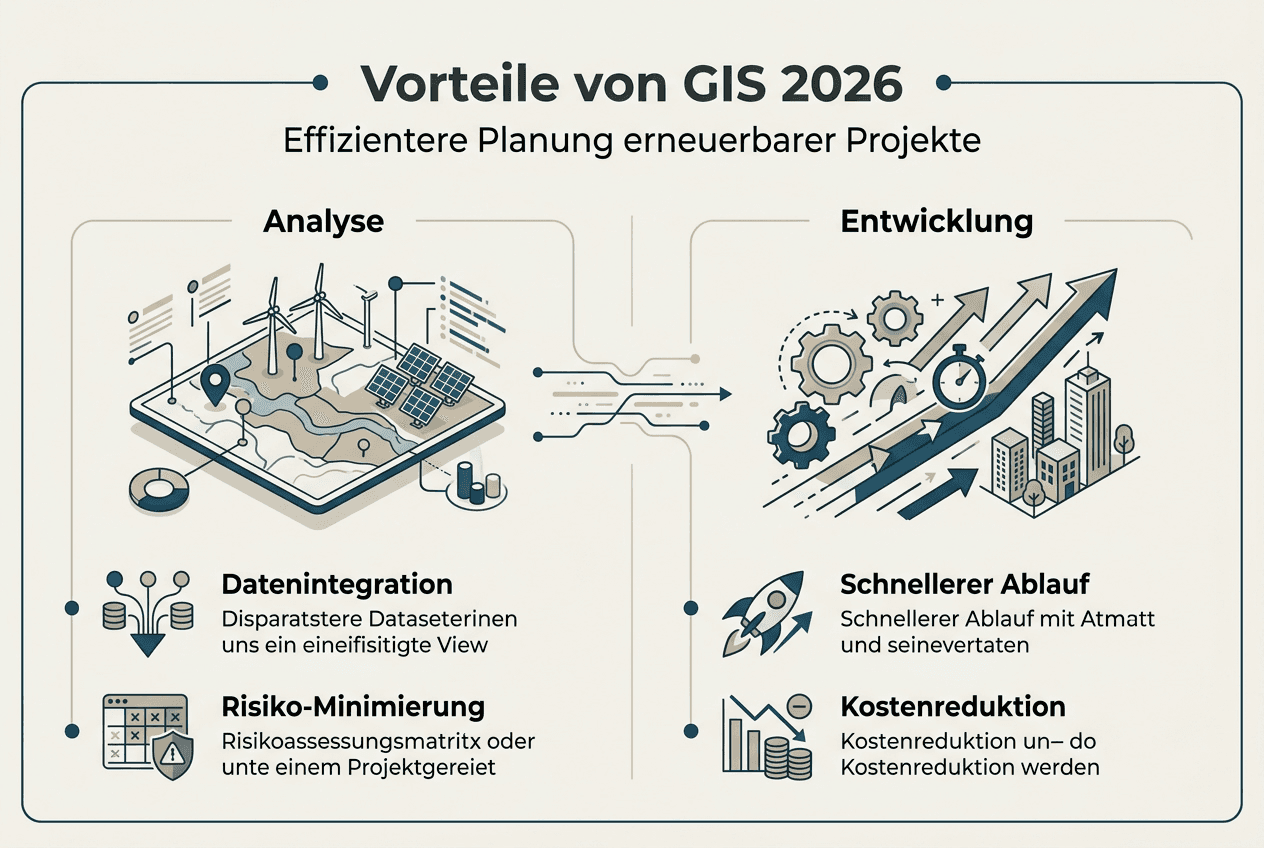 Infografik: So profitieren Projekte von GIS-Lösungen
