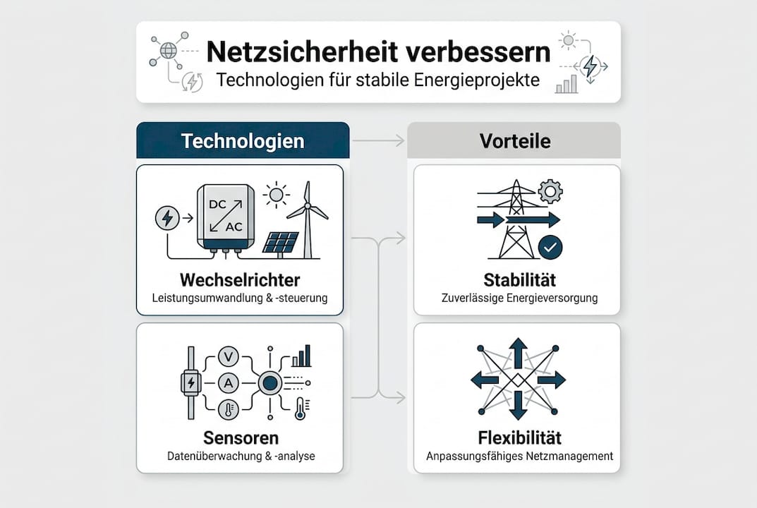 Übersicht: Netzsicherheit und moderne Technologien – Eine Infografik