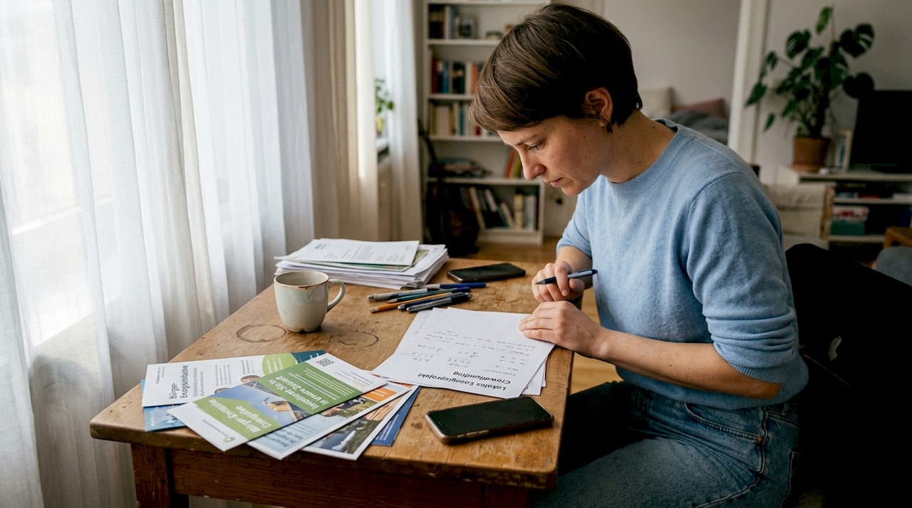 Unterlagen für das Crowdfunding eines Energieprojekts