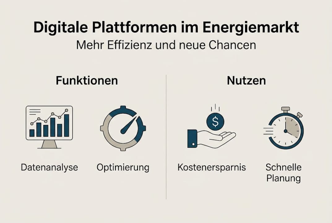 Infografik: Wie Energieplattformen funktionieren und welchen Mehrwert sie bieten