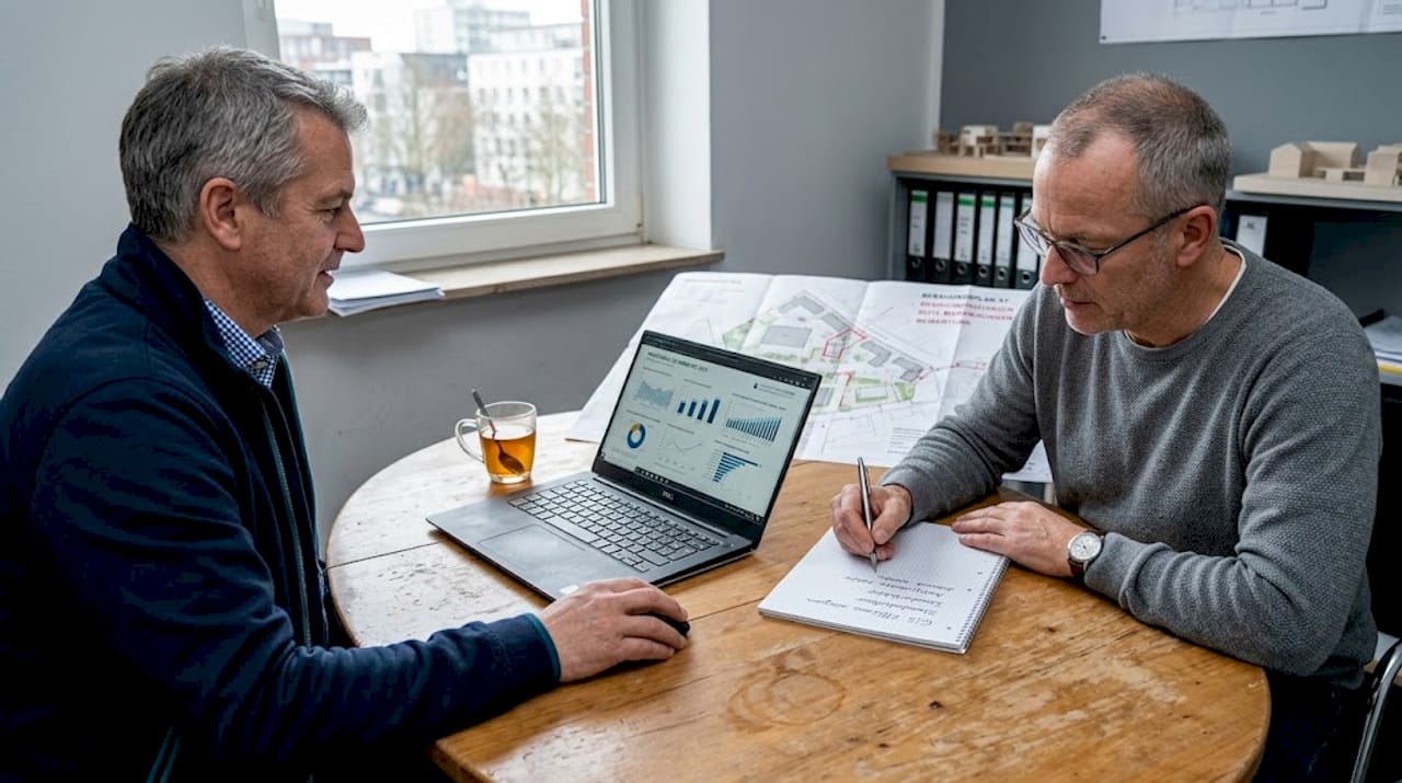 Bei der Planung von Windparks setzen Projektentwickler gezielt auf GIS-Technologien, um optimale Standorte zu identifizieren und Projekte effizient umzusetzen.
