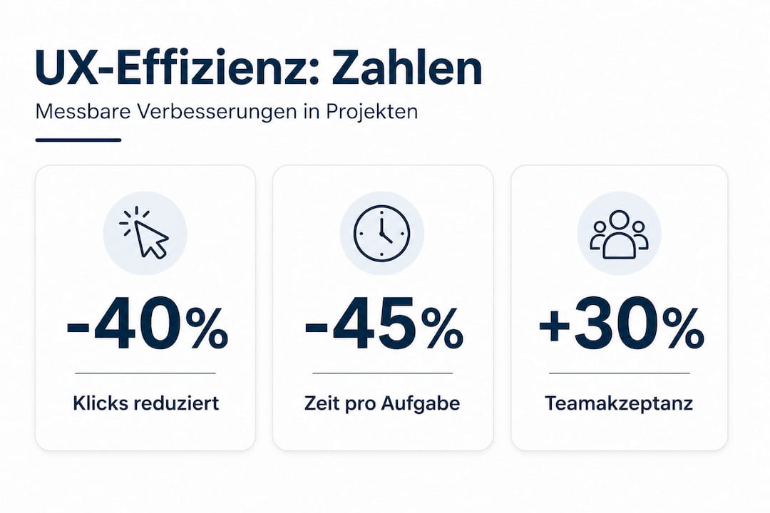 Übersichtsgrafik: Wie sich eine optimierte Nutzererfahrung auf die Effizienz von Energieprojekten auswirkt