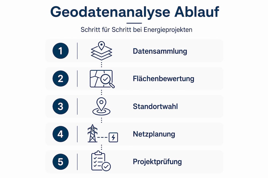 So läuft eine Geodatenanalyse Schritt für Schritt ab
