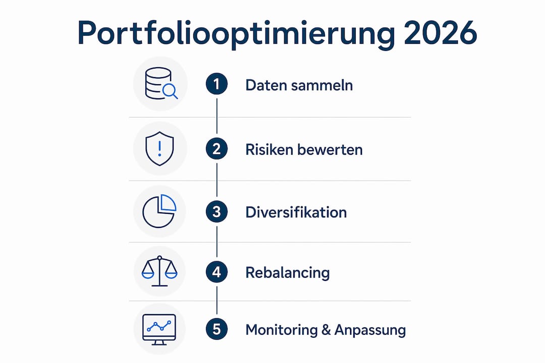 Grafische Übersicht: So optimieren Sie Ihr Portfolio im Jahr 2026 – Schritt für Schritt erklärt