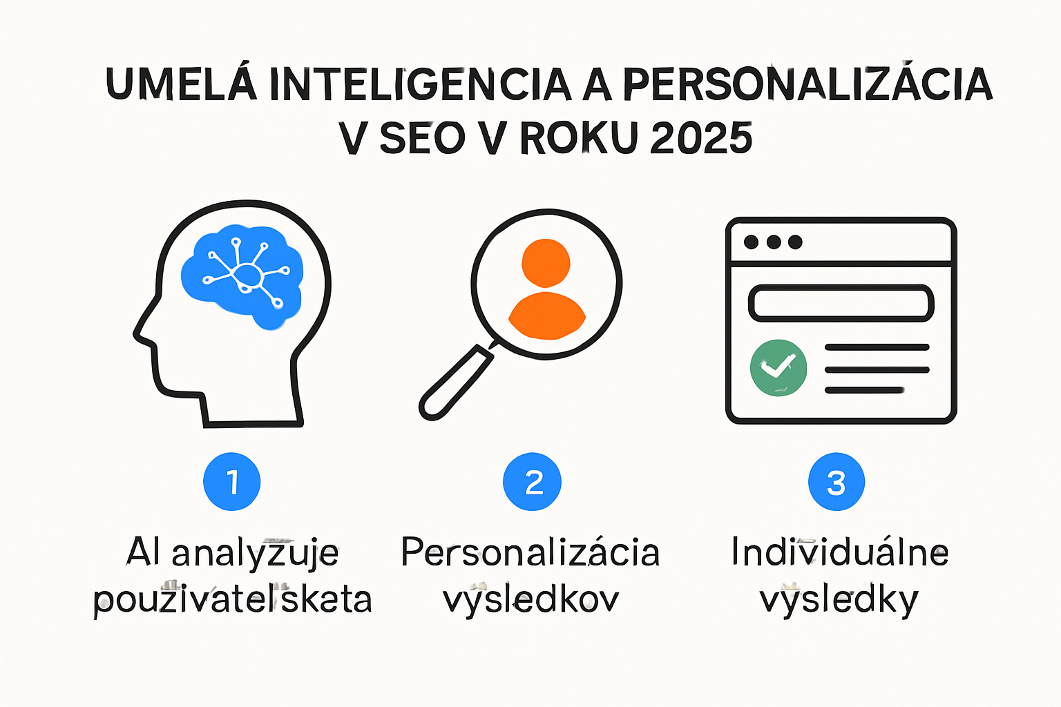 Infografika: Úloha AI v personalizovanom vyhľadávaní SEO 2025