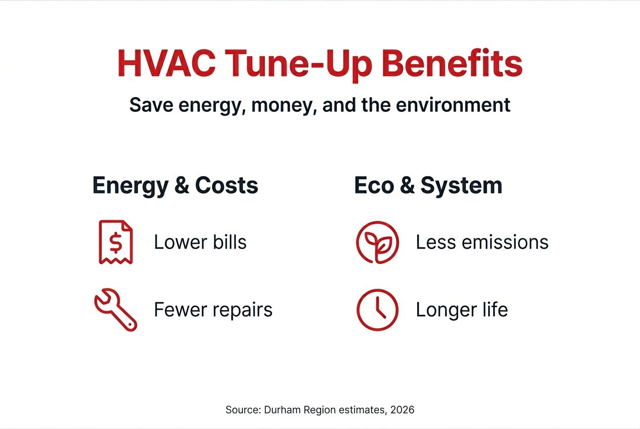 Infographic explaining HVAC tune-up benefits
