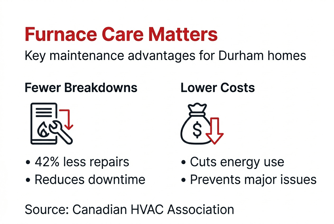 Infographic of furnace maintenance benefits