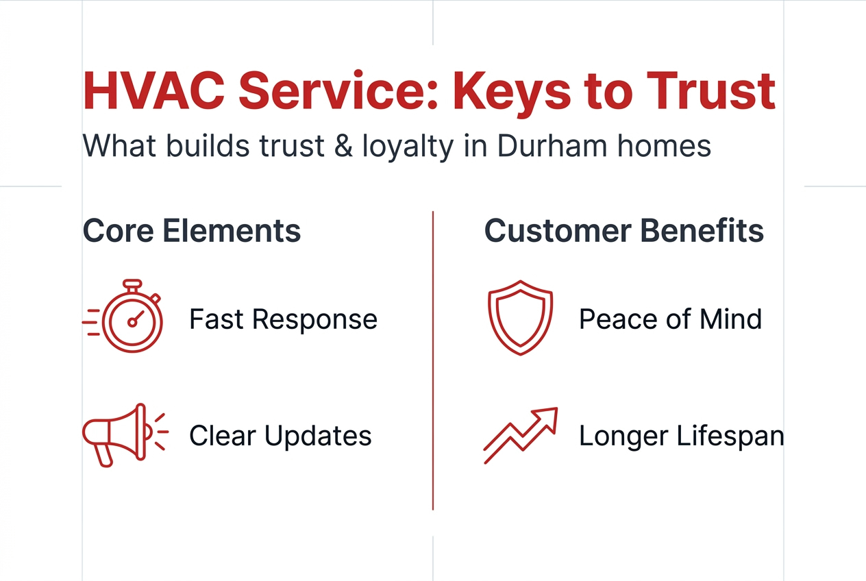 Infographic on HVAC trust and service loyalty
