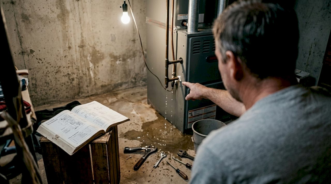 Homeowner facing HVAC unit water leak risks