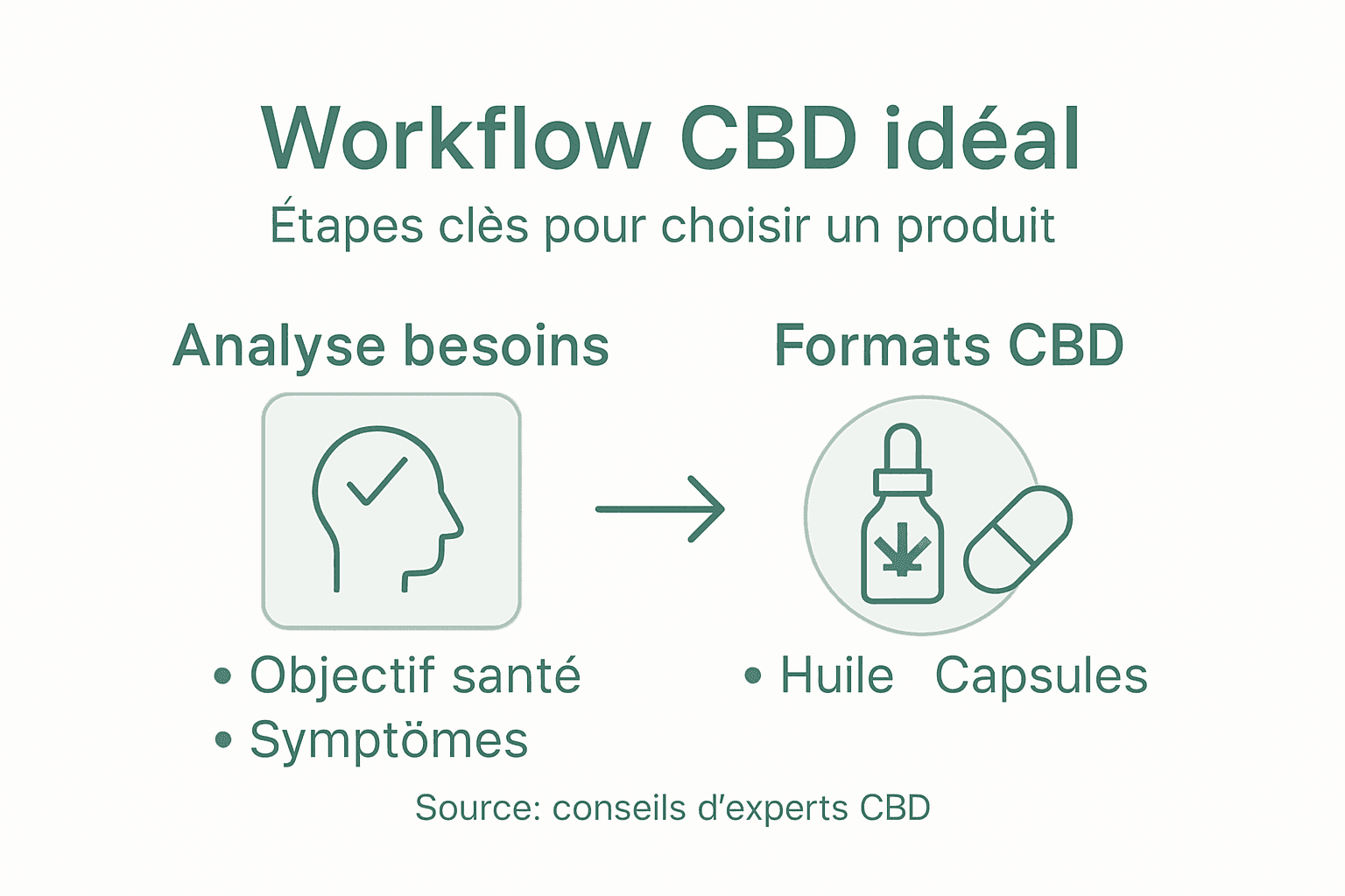 Infographie : le guide pratique pour choisir son CBD