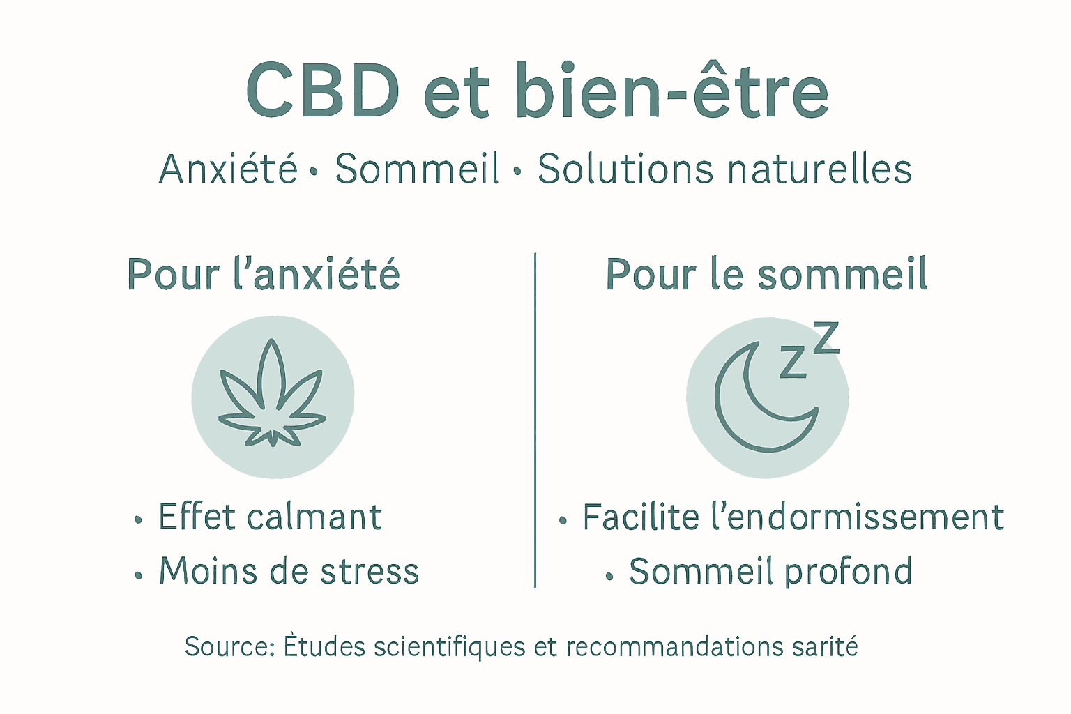 Tout savoir sur le CBD : ses effets sur l’anxiété et le sommeil, en un clin d’œil