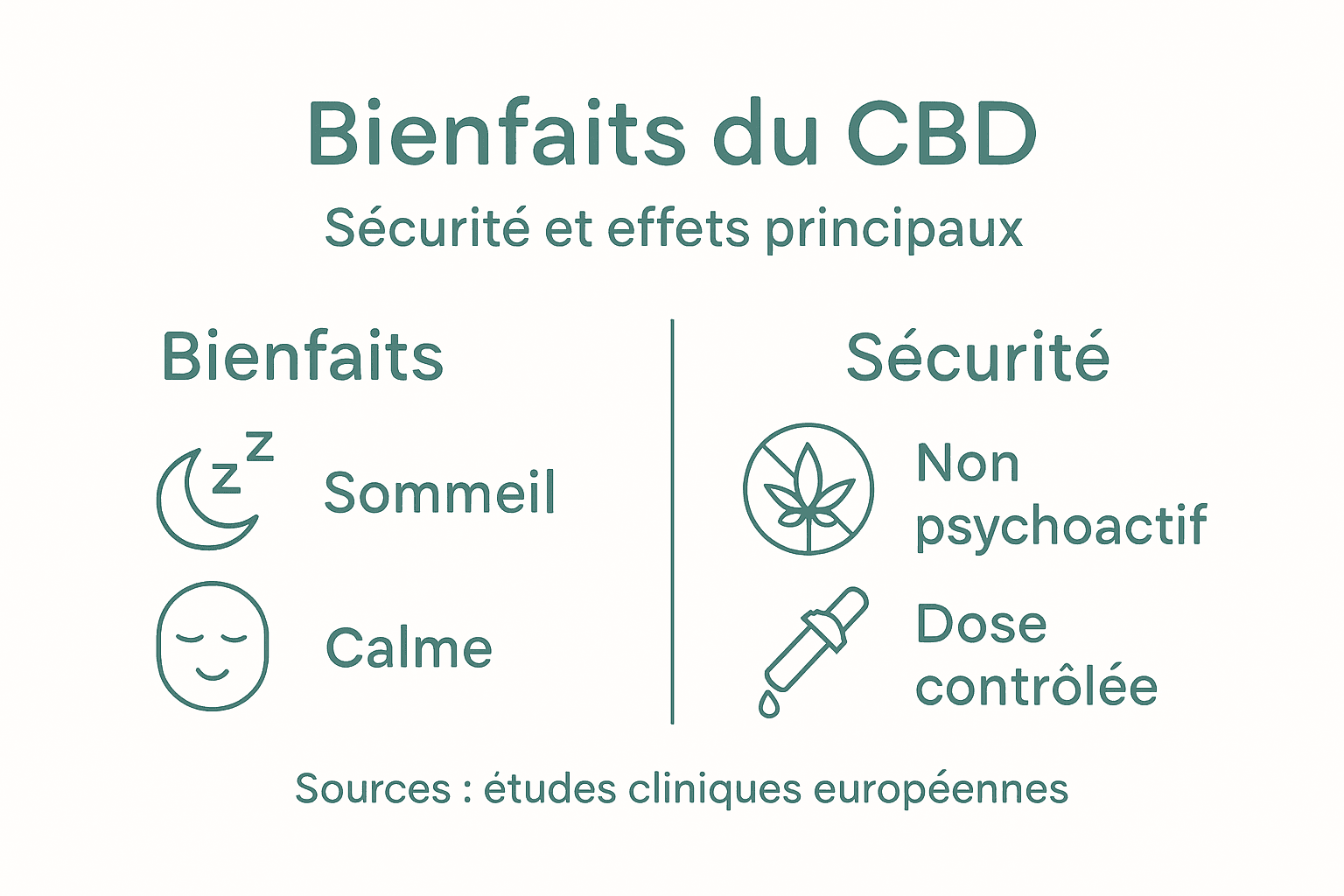 Infographie : tout savoir sur les atouts et l’innocuité du CBD