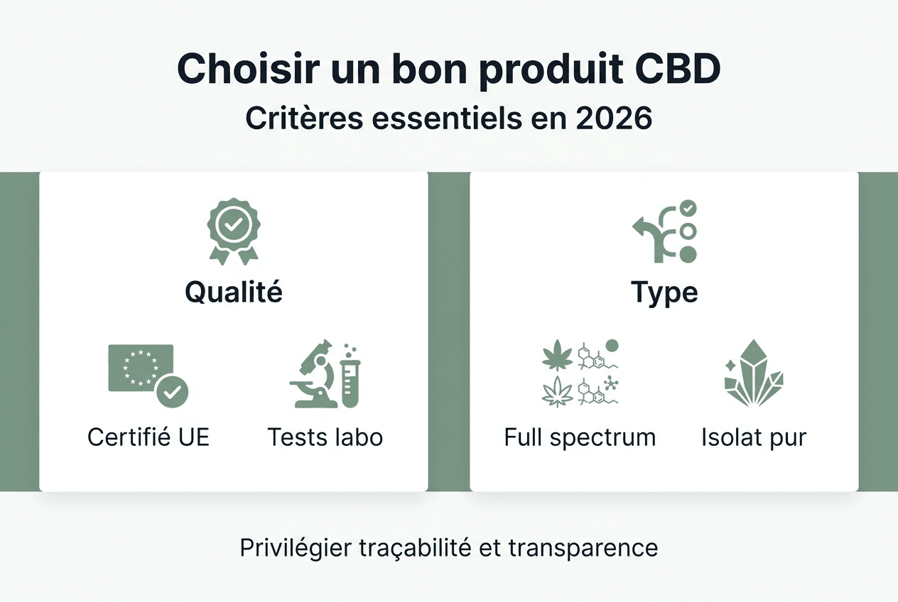 Infographie : comment bien choisir des produits CBD de qualité