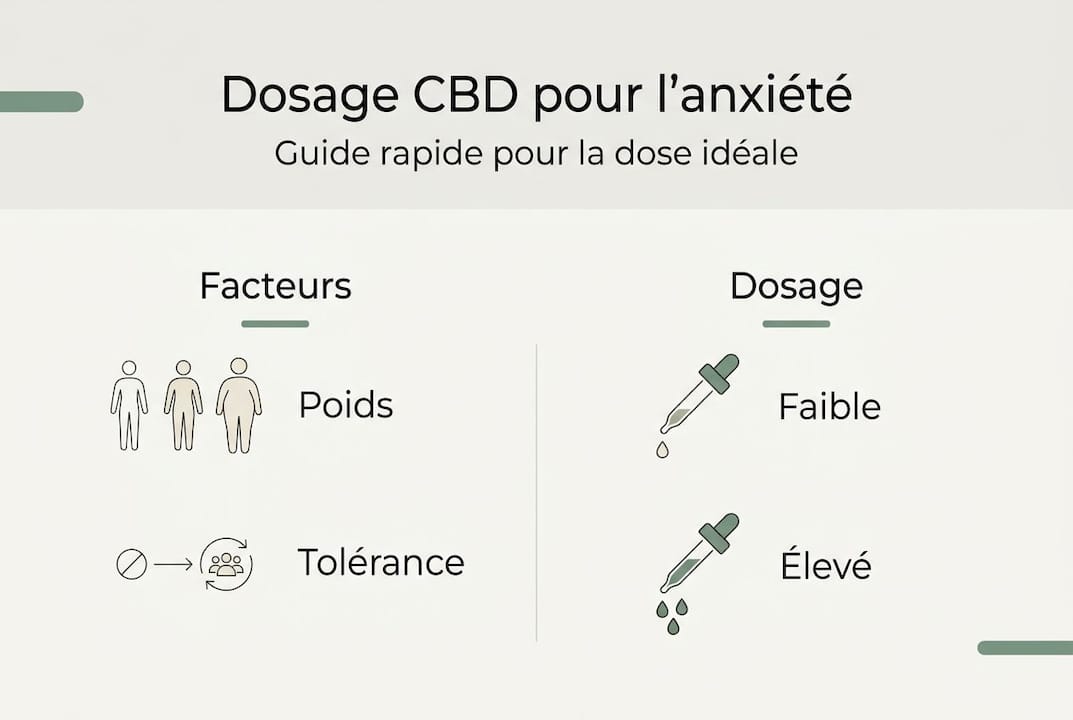 Guide visuel : comment bien doser le CBD pour mieux gérer son anxiété