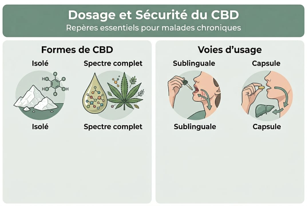 Tout savoir sur les différentes formes de CBD et leurs dosages : l’infographie à consulter
