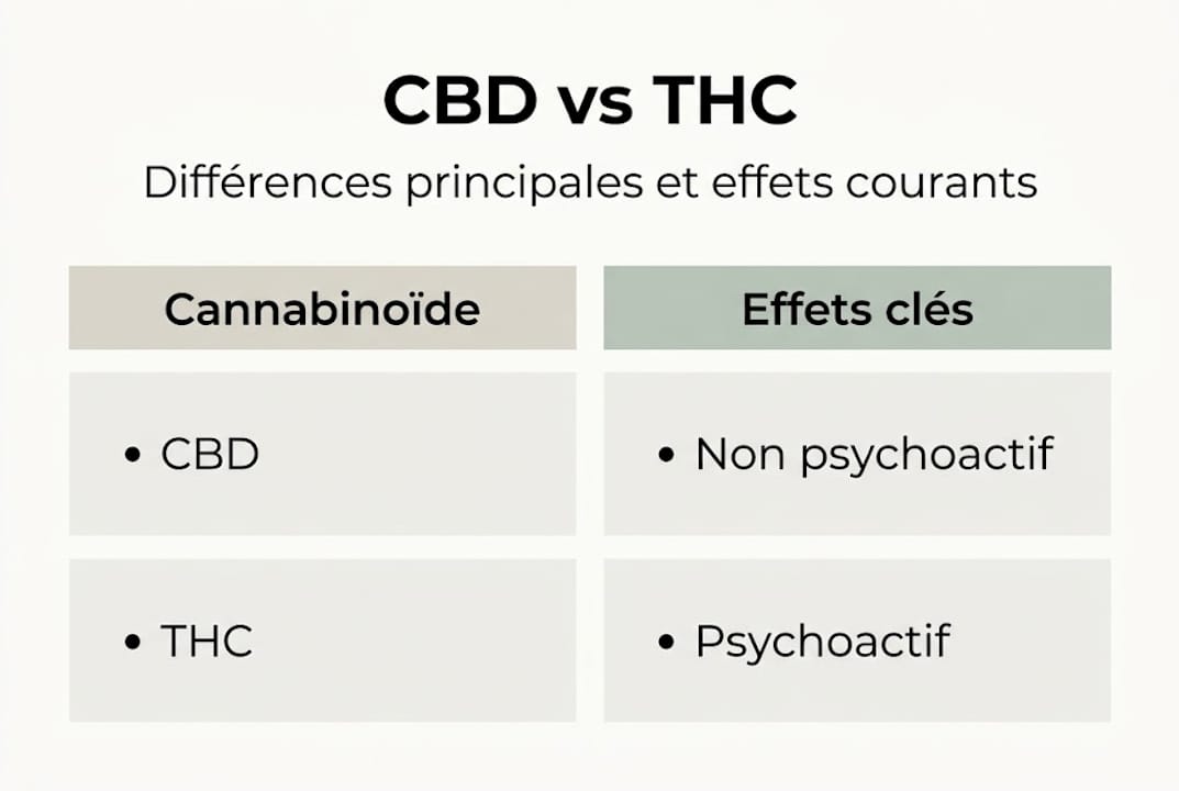 Tout comprendre sur les différences et les effets du CBD et du THC en un coup d’œil