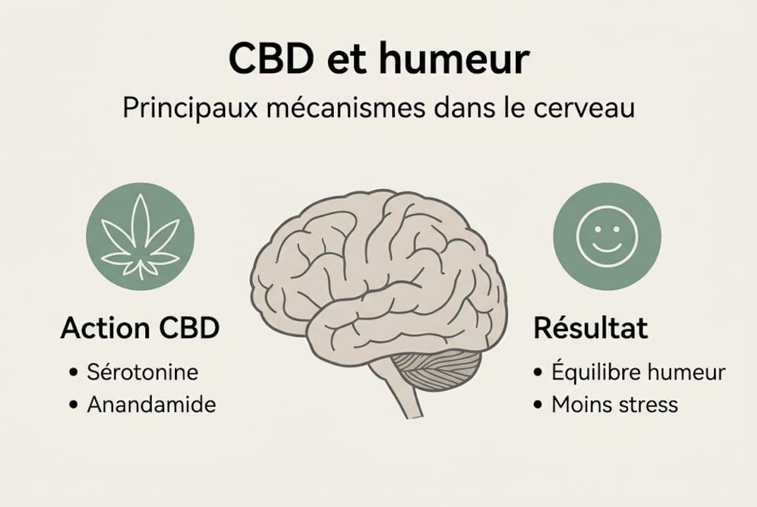 Infographie : comment le CBD agit sur notre cerveau