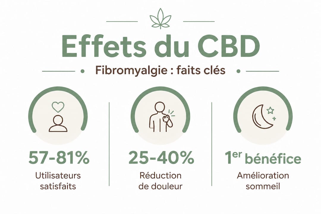 Chiffres clĂ©s sur le CBD et la fibromyalgie : lâessentiel en infographie