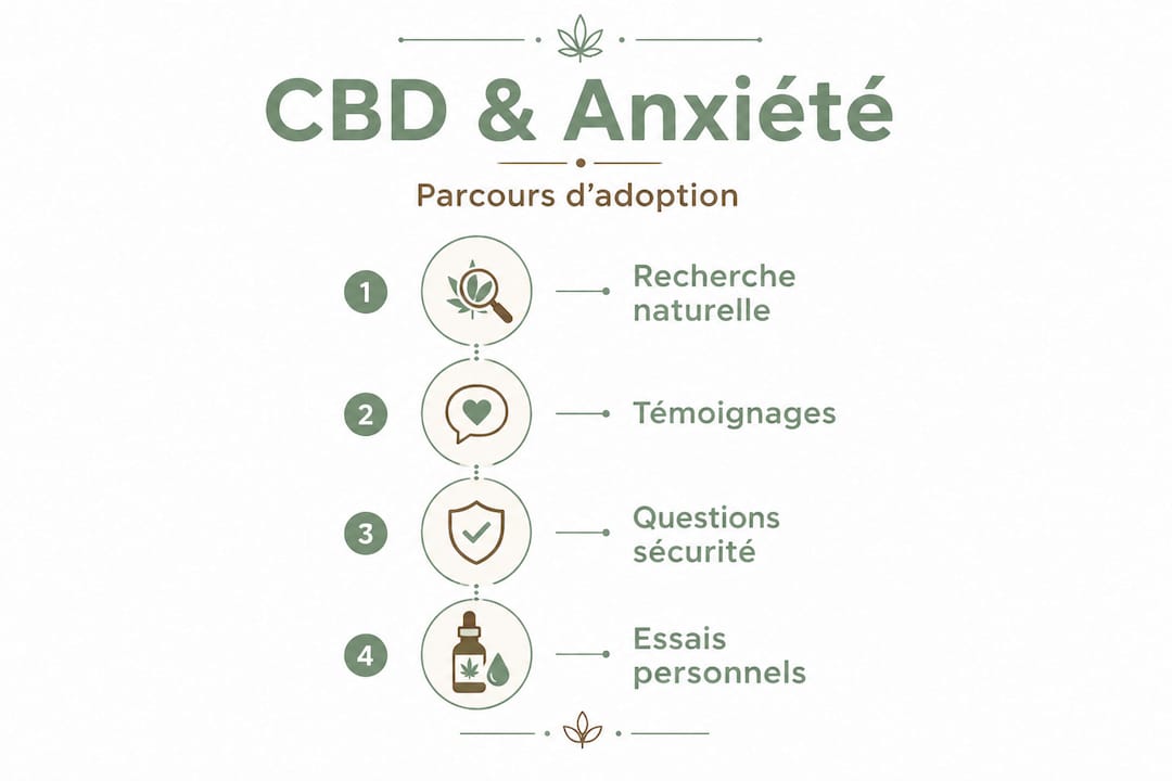 Infographie : CBD et gestion de l’anxiété — les étapes essentielles pour une adoption réussie