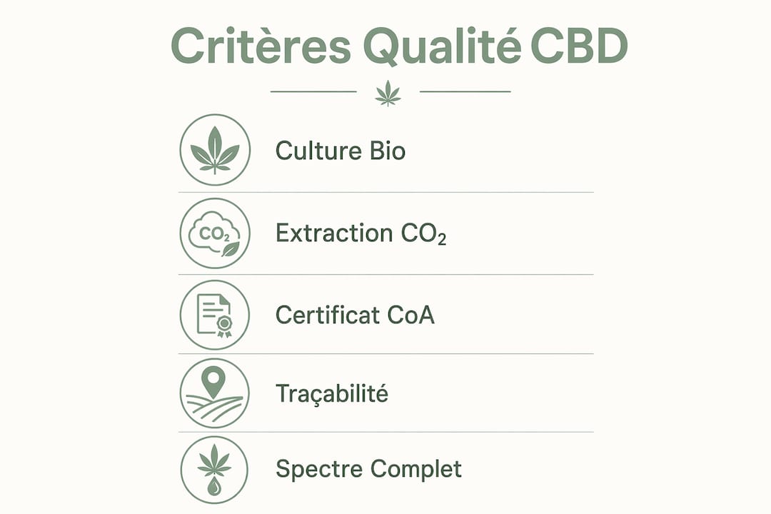 Les points essentiels pour reconnaître un CBD de qualité – infographie