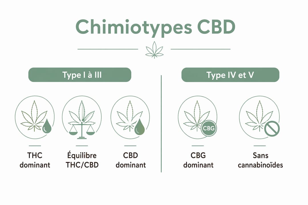 Panorama des principaux profils de CBD présenté en infographie