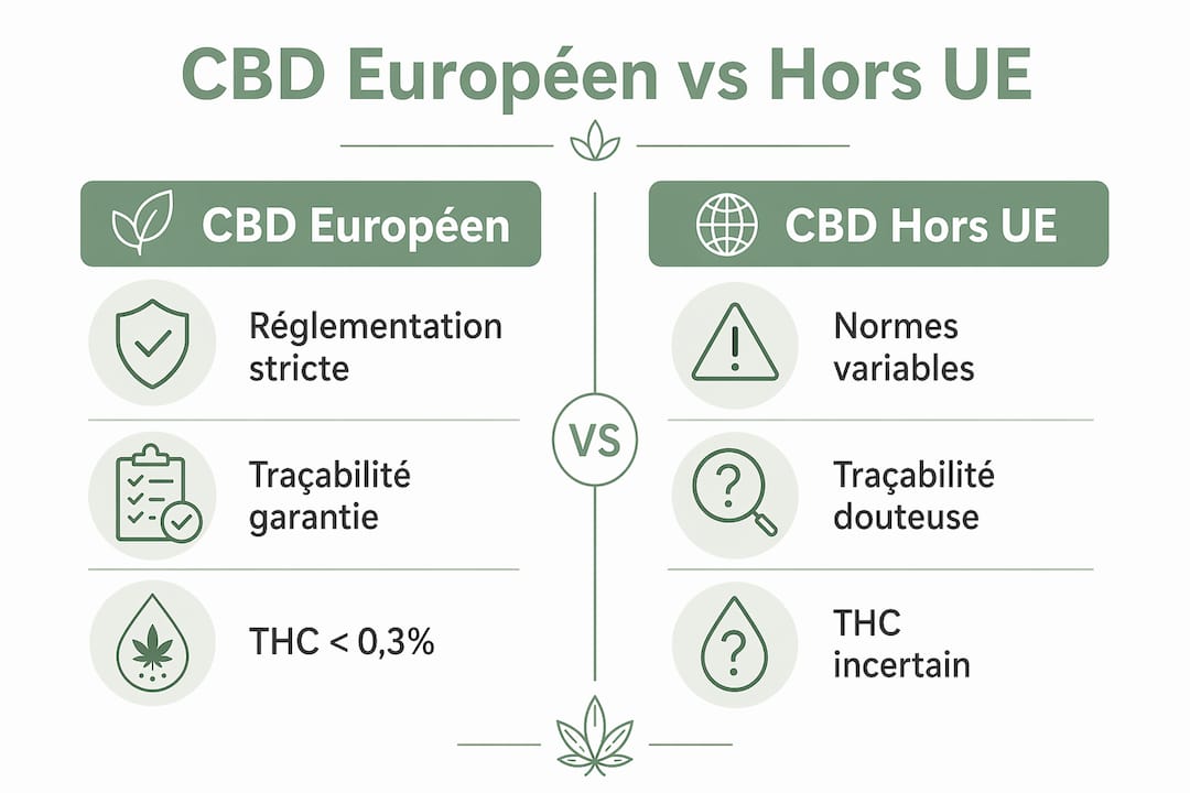 Infographie : les différences entre le CBD en Europe et ailleurs dans le monde