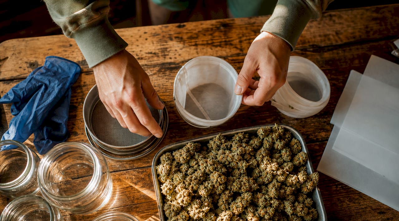 Préparation des plantes pour l’extraction du CBD