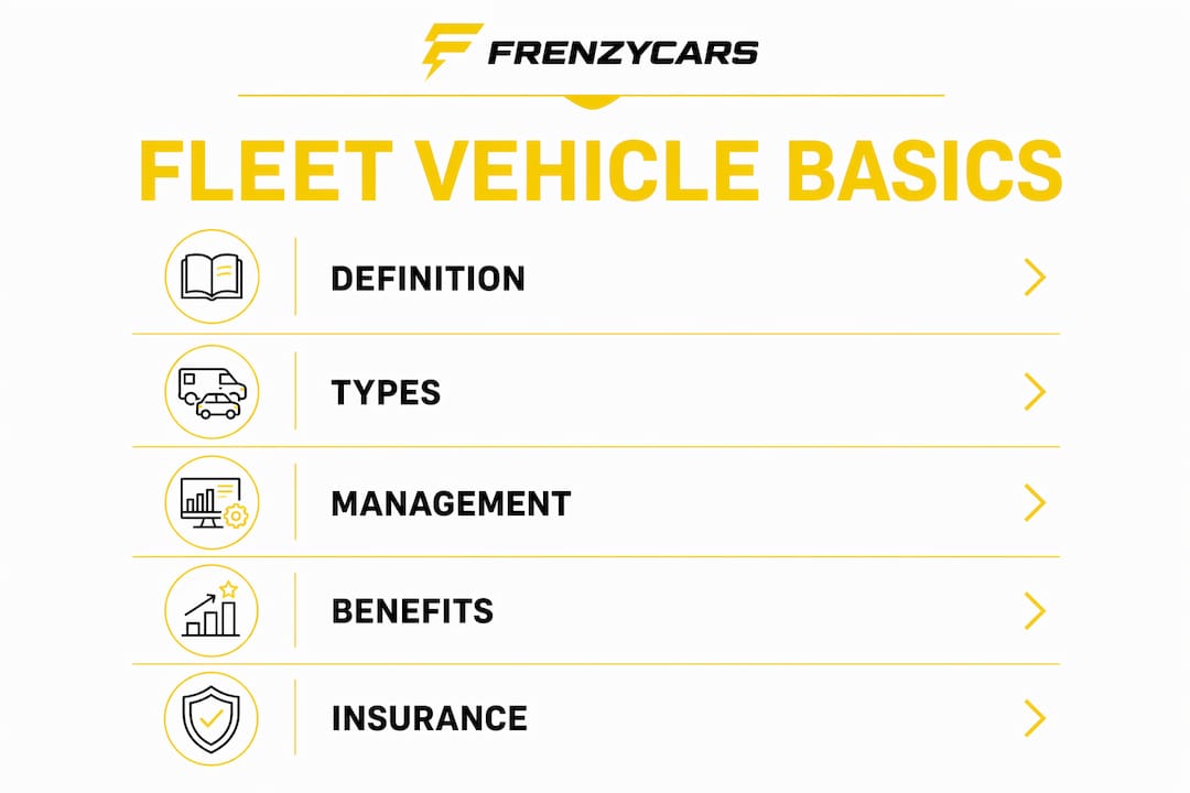 Infographic showing fleet vehicle basics steps