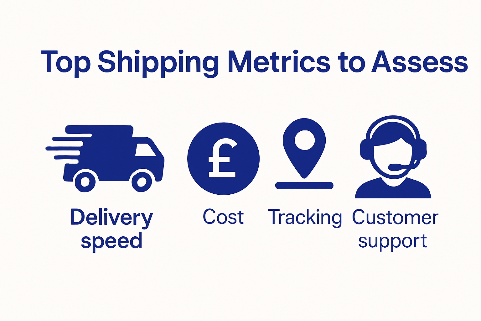 Infographic showing key shipping partner performance metrics