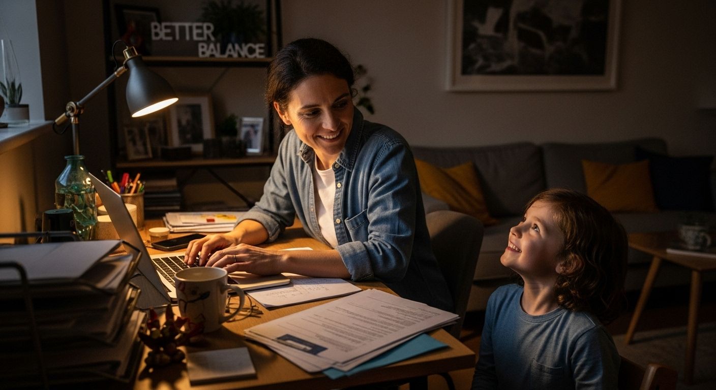remote work family balance