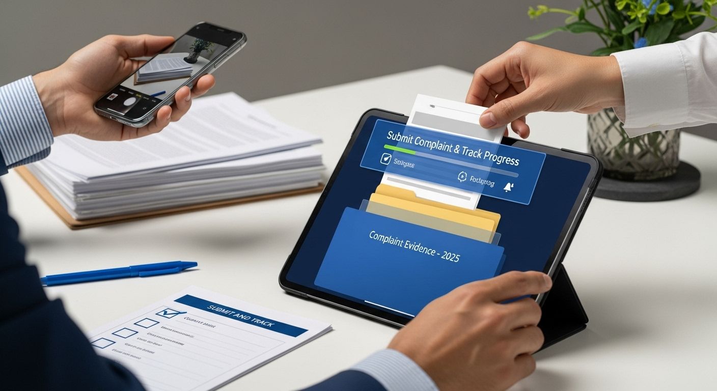 submit complaint tracking image
