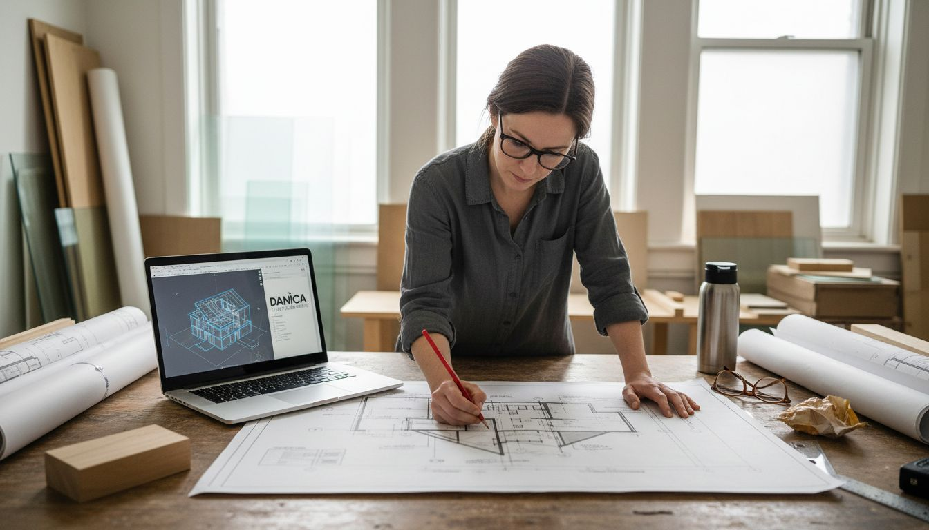 Architect planning Passive House project