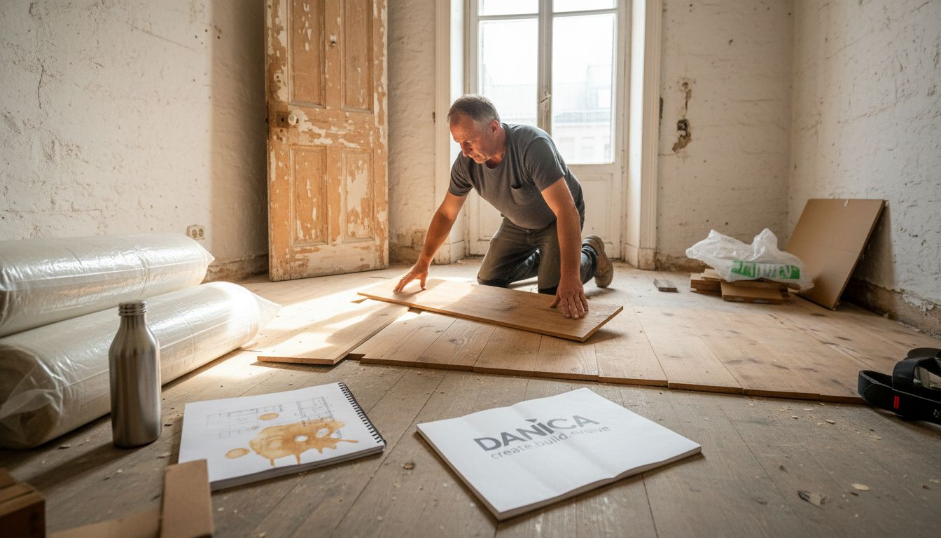 Contractor using sustainable materials for renovation