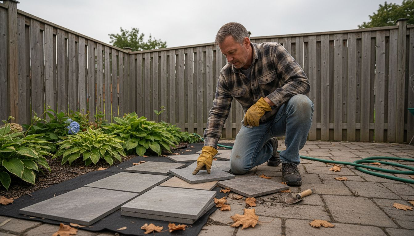 屋主正在为位于Etobicoke的后院挑选合适的地砖,希望打造一个既美观又实用的户外空间。