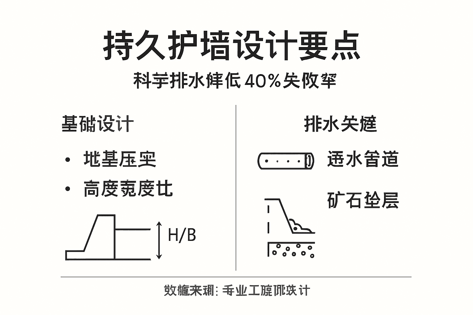 护墙排水设计要点一览图