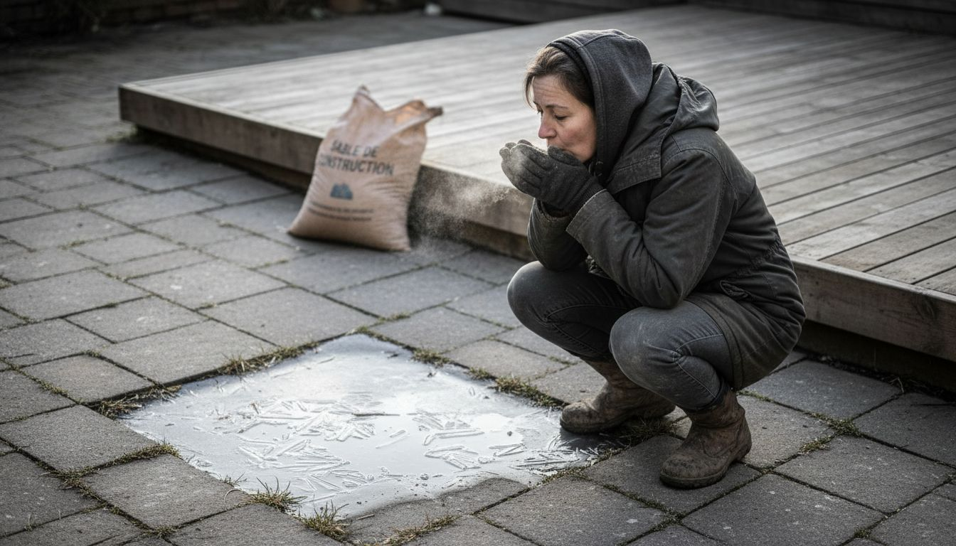 Contrôle de l’état des pavés lors des périodes de gel et de dégel