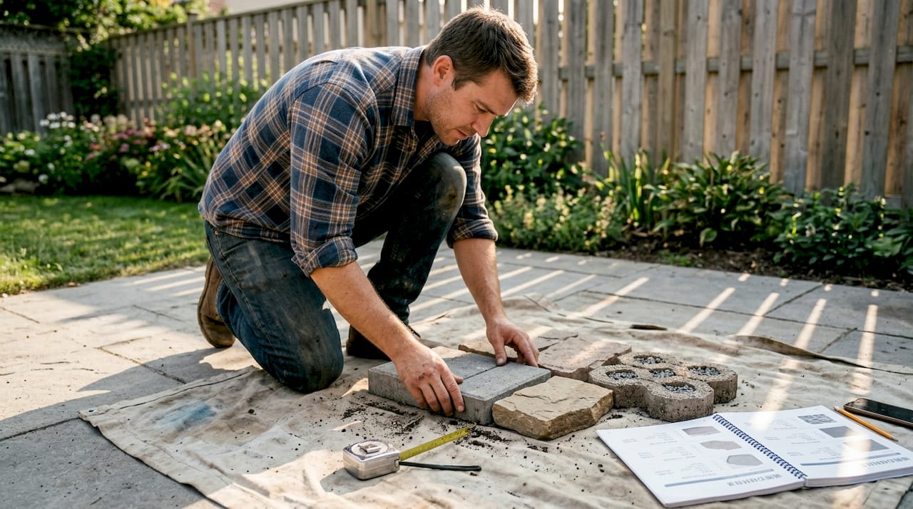 园林设计师对比不同类型的连锁砖，分析各自的优缺点。