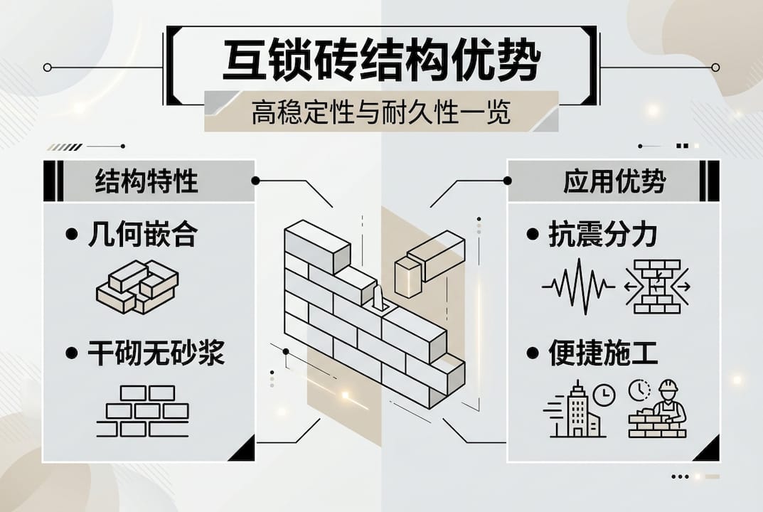 互锁砖结构与优势一览图