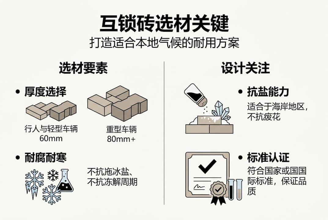 互锁砖材料选择与设计要点一览