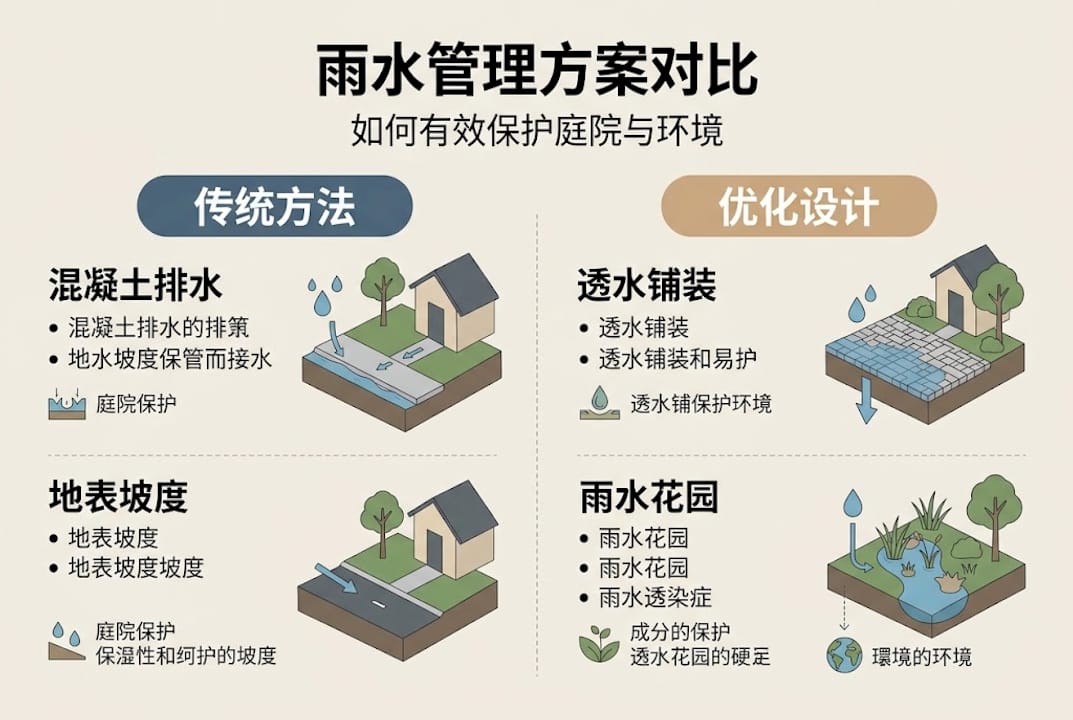 安大略省家庭雨水管理方式对比图解
