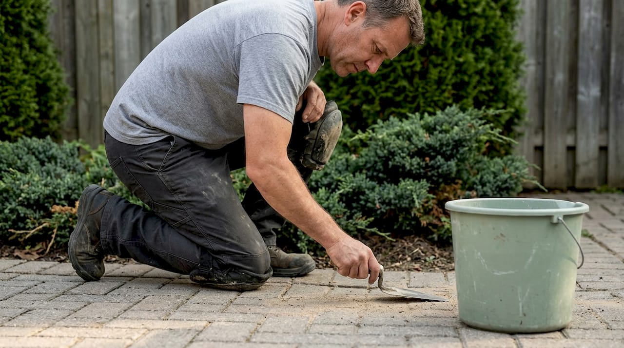 在户外庭院铺设人工互锁砖时，要注意砖与砖之间的缝隙处理，确保整体美观且牢固。