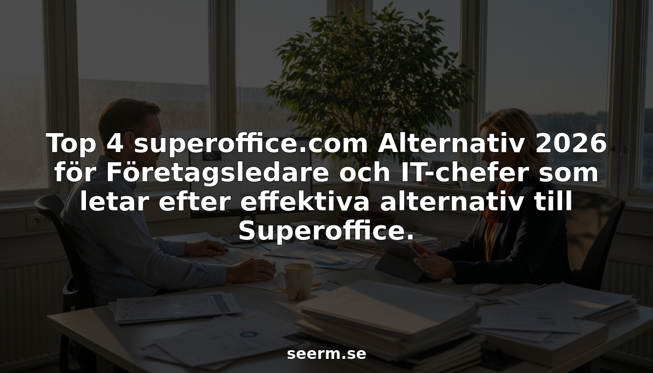 Företagsledare som utvärderar olika CRM-lösningar