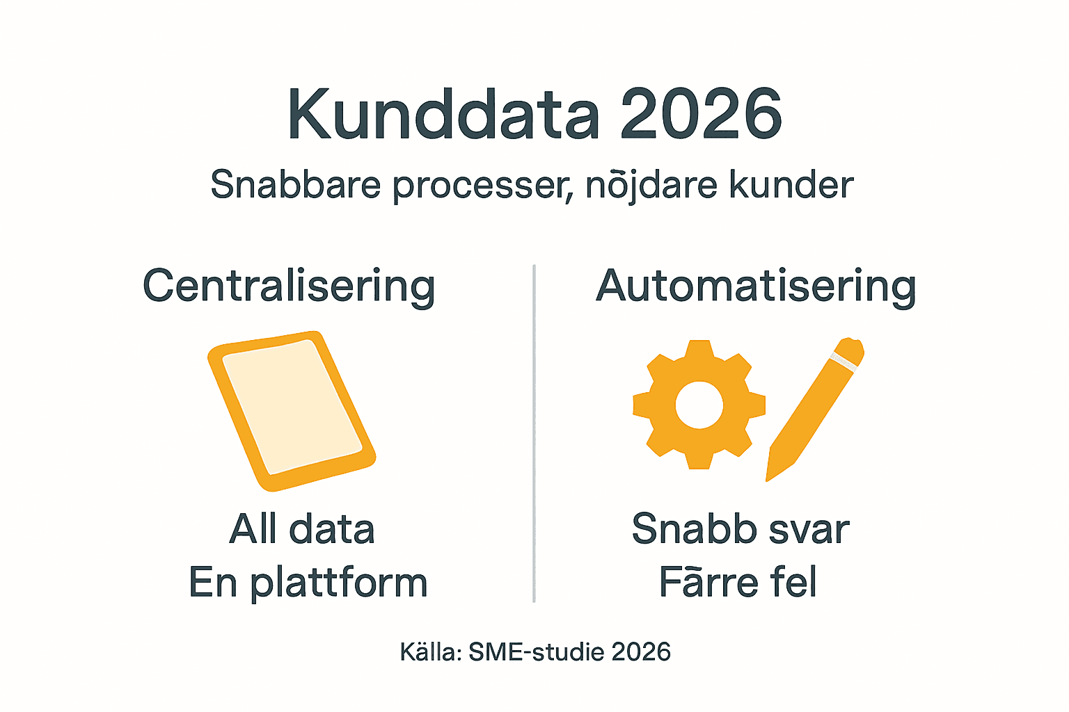Så här samlar och automatiserar du kunddata – en översikt i infografik